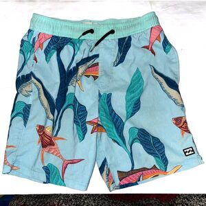 Billabong Boys Swim Trunks Board shorts Recycler Sundays Layback M